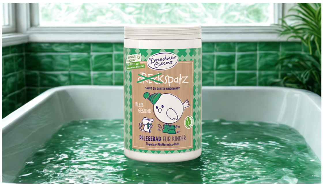 Sales de baño infantiles Bleib Gesund tomillo y menta 400 g - Dresdner Essenz