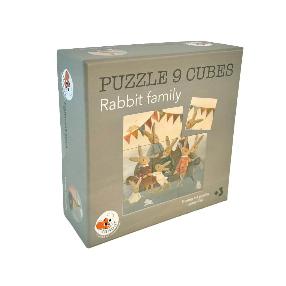 Rompecabezas Cubos Familia de Conejitos - Egmont Toys