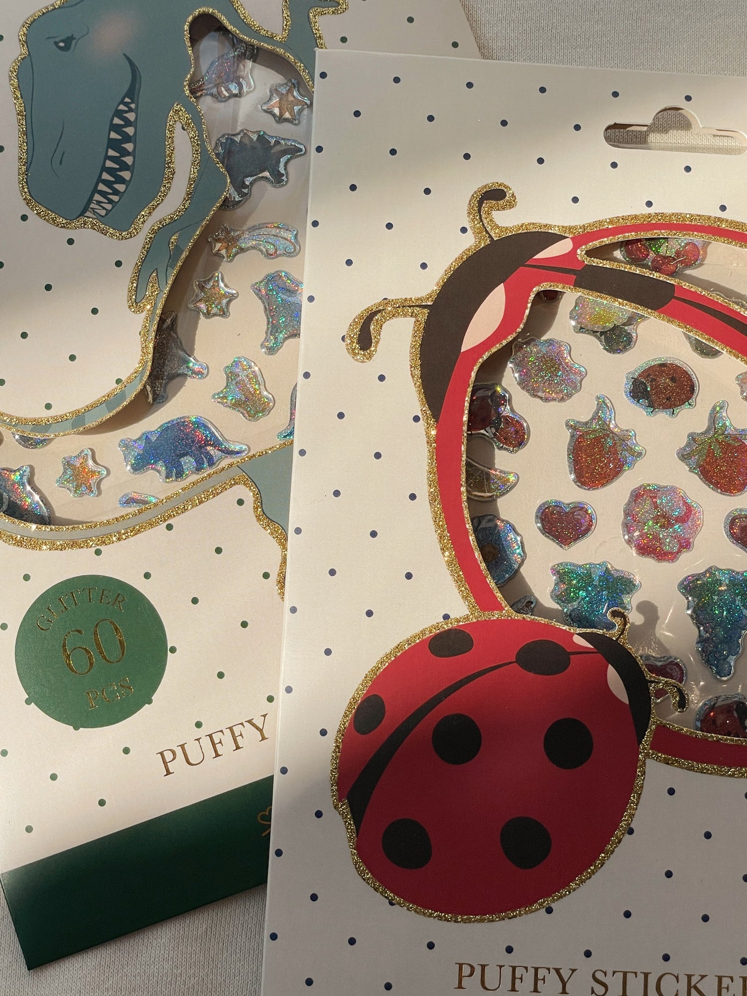 Pegatinas acolchadas Puffy Stickers (Ladybug) - Konges Sløjd