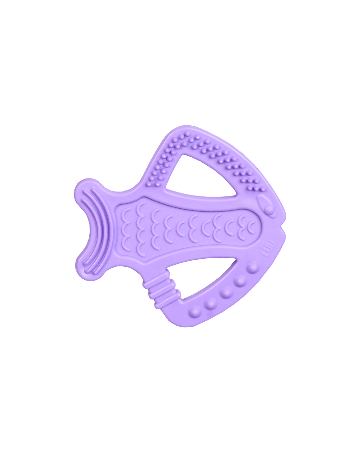Mordedor sensorial ortodóncico Gigi The Fish Purple - LUU Kids