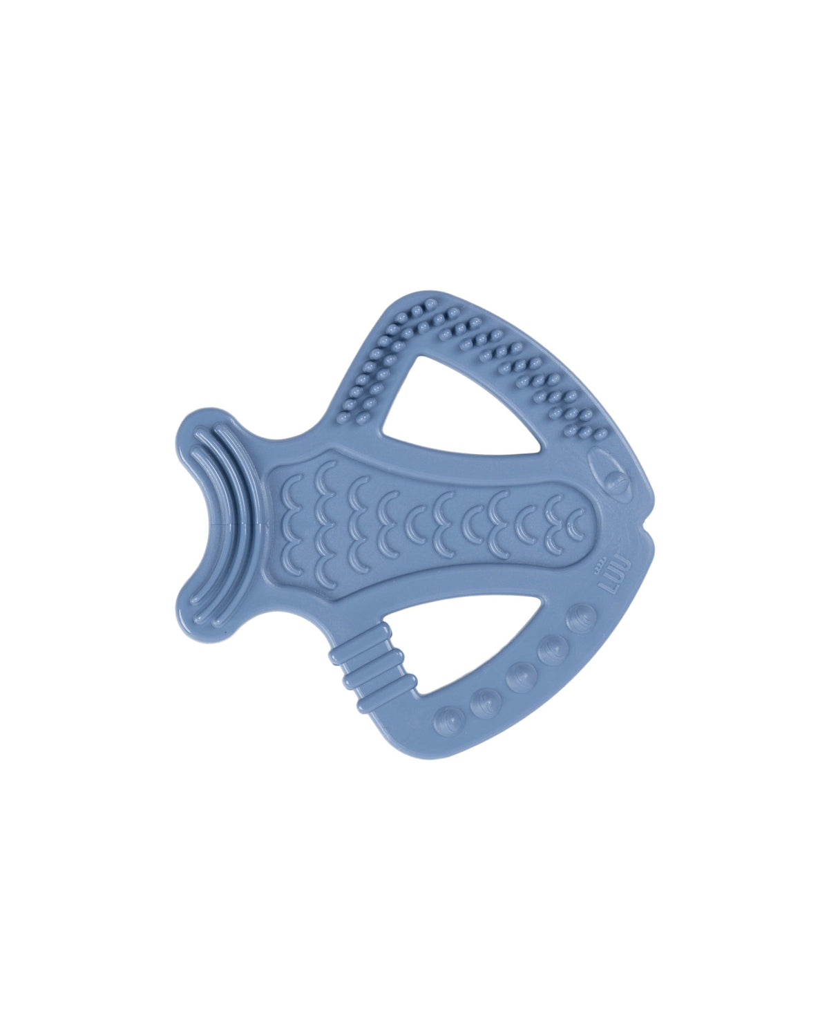 Mordedor sensorial ortodóncico Gigi The Fish Cloudy Blue - LUU Kids