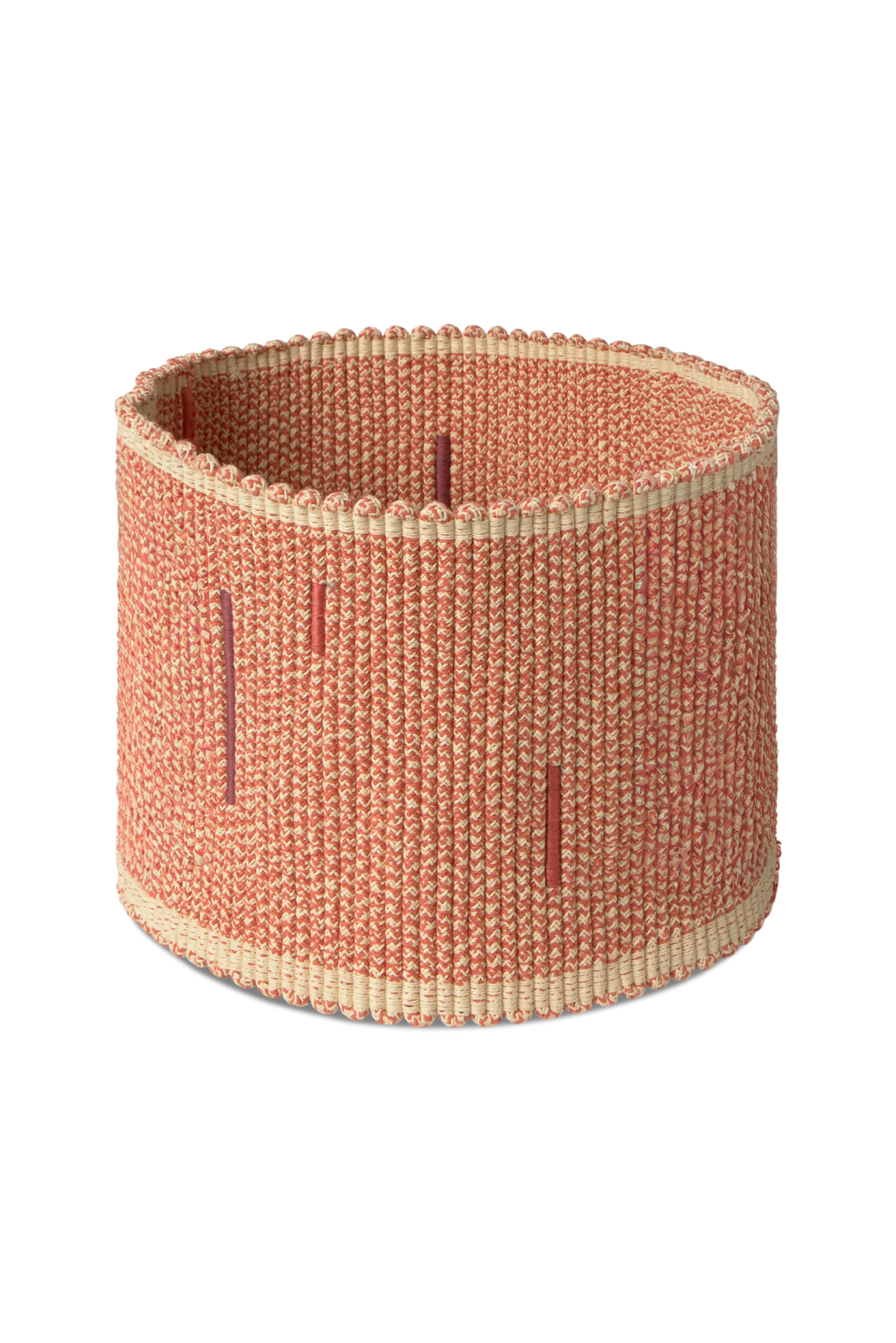 Cesta Handloom Vertical Terracota de Lorena Canals.