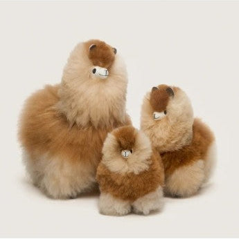 Peluche de Alpaca Huacaya Natural – Hecho a Mano en Perú - BLONDE MIX