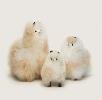 Peluche de Alpaca Huacaya Natural – Hecho a Mano en Perú - LIGHT BLONDE MIX
