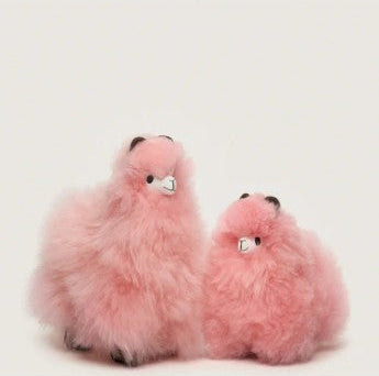 Peluche de Alpaca Huacaya Natural – Hecho a Mano en Perú - PASTEL PINK