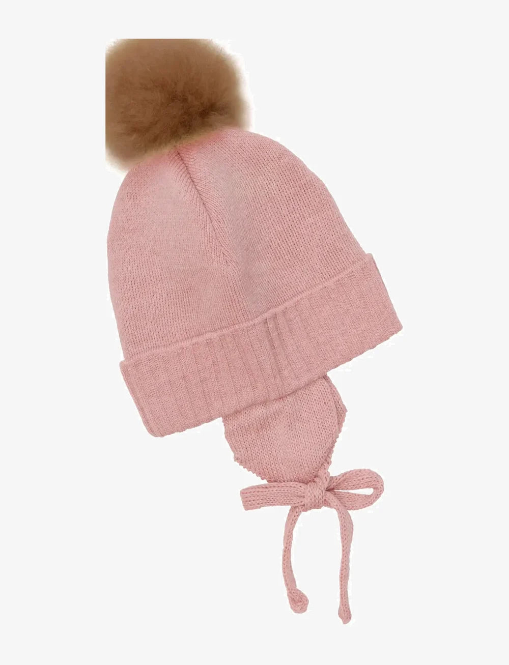 Gorro de Punto HUTTEliHUT Burlwood con Pompón – Merino Wool Extra Fine