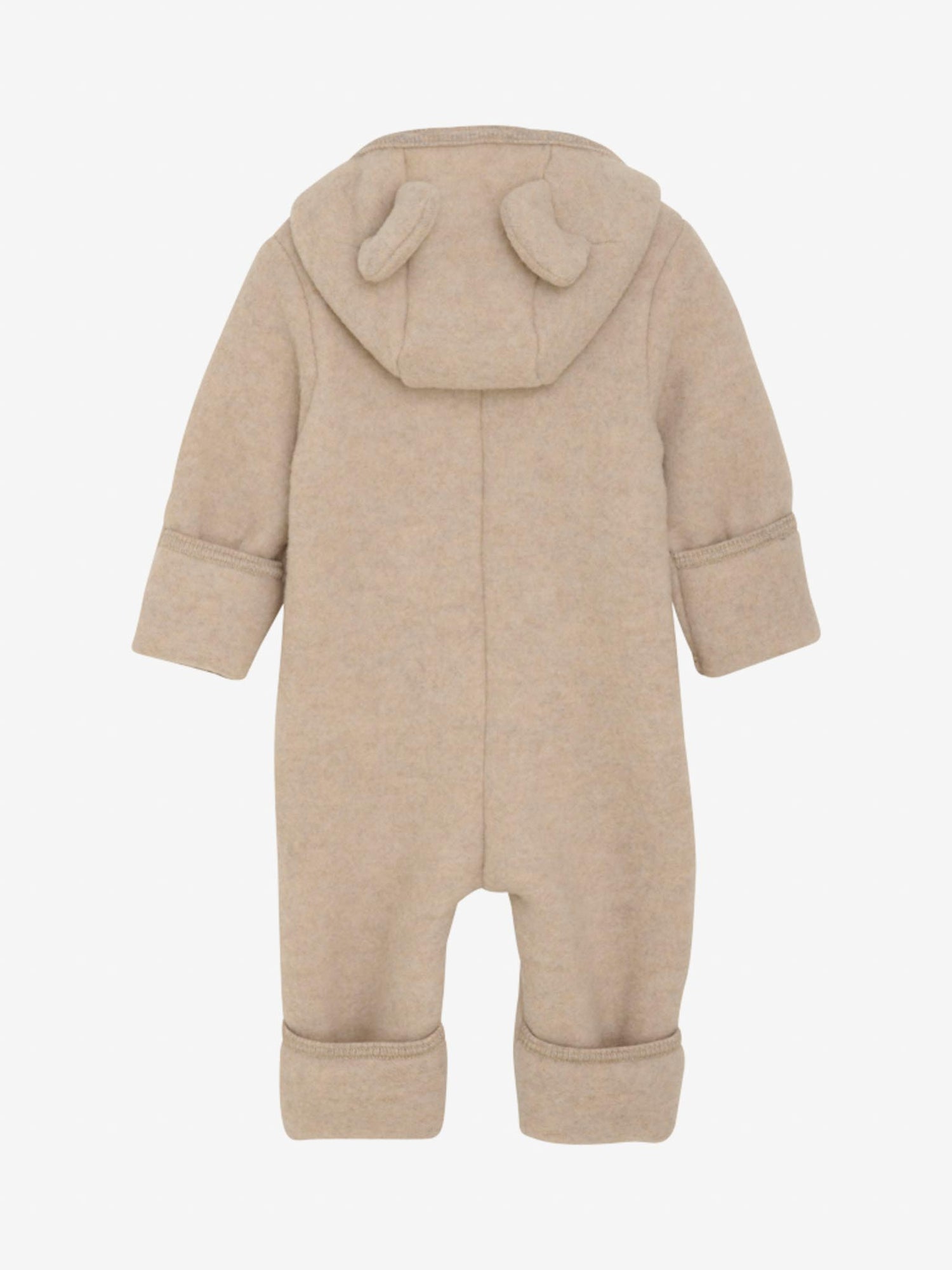 Traje de paseo Pram Suit Ears Wool Fleece Camel Melange - Huttelihut