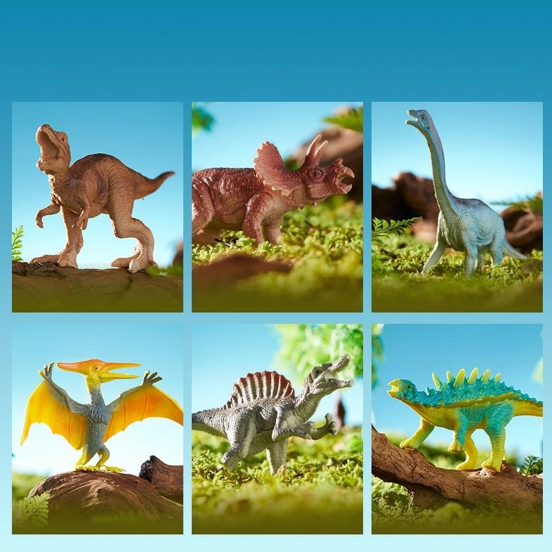 Set de 6 figuras y árbol – Mundo de Dinosaurios
