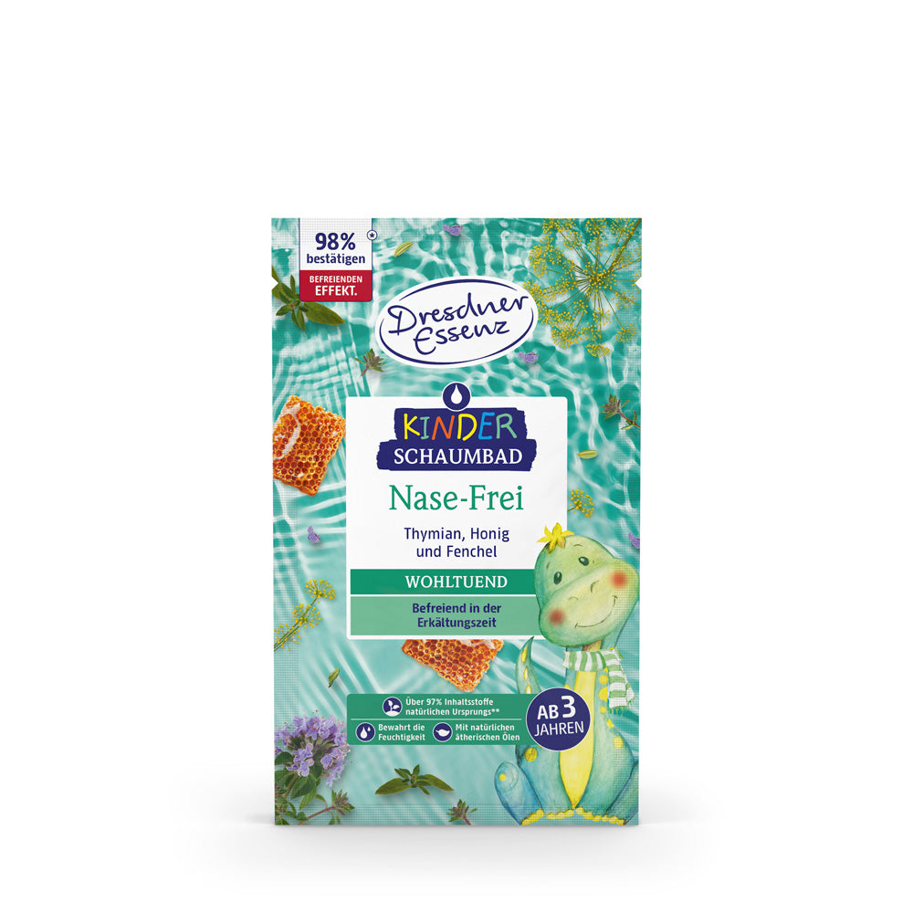 Baño de espuma infantil Nase-Frei Tomillo, Miel e Hinojo 40 ml - Dresdner Essenz