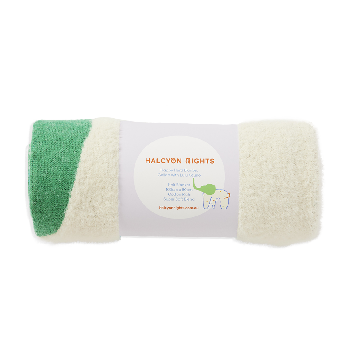 Halcyon Nights Manta para Bebé Happy Herd Baby Blanket