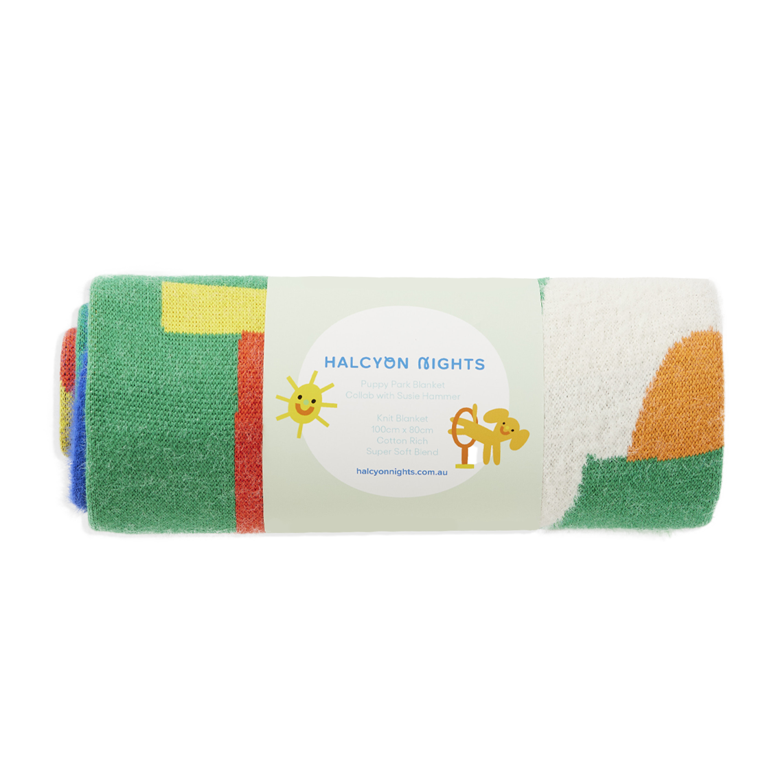 Halcyon Nights Manta para Bebé Puppy Park Baby Blanket