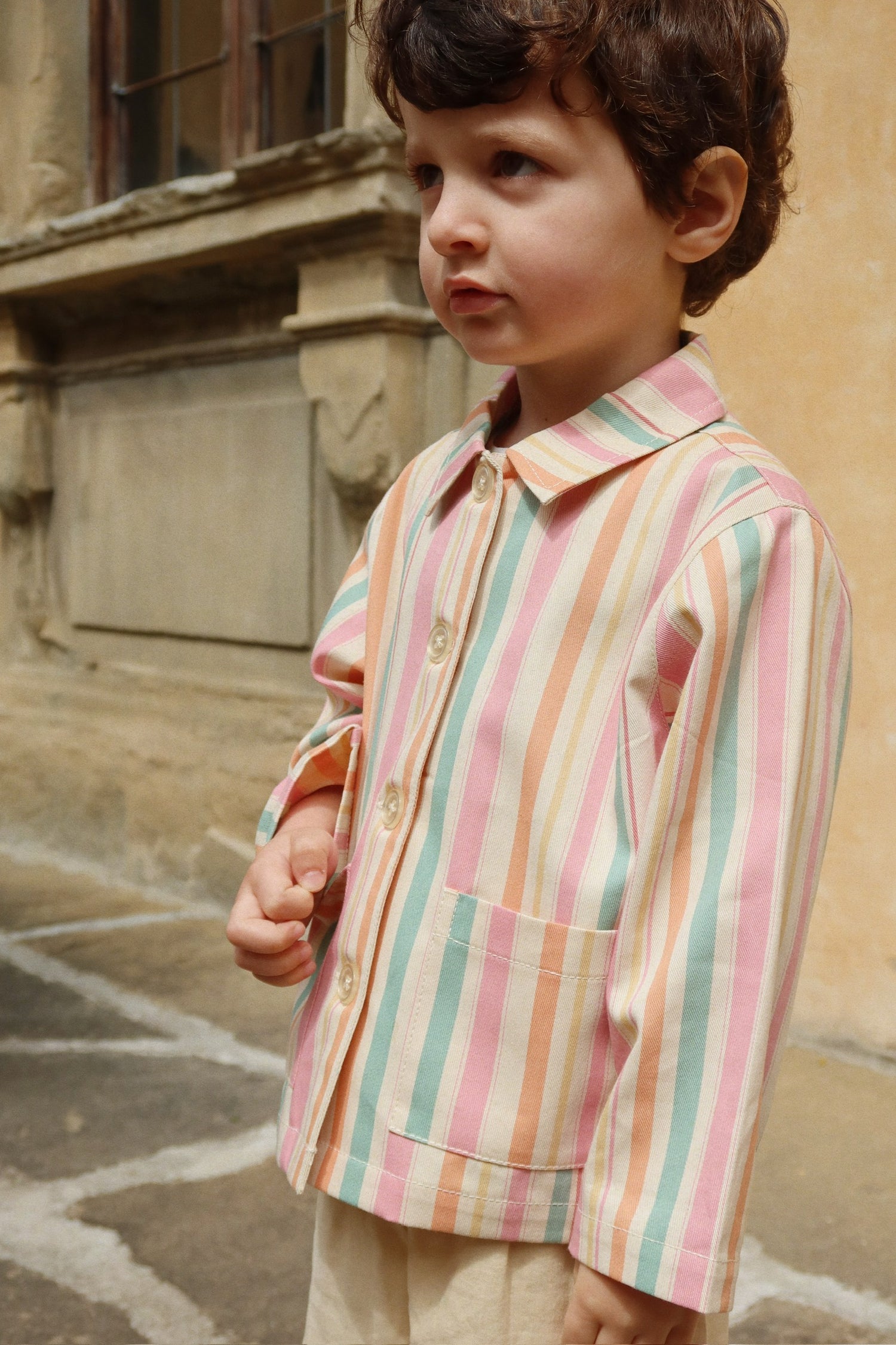 Chaqueta tipo camisa Frankie (Miami Stripe) - Konges Sløjd