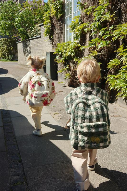 Mochila Jody Teddy Green Check – Konges Sløjd