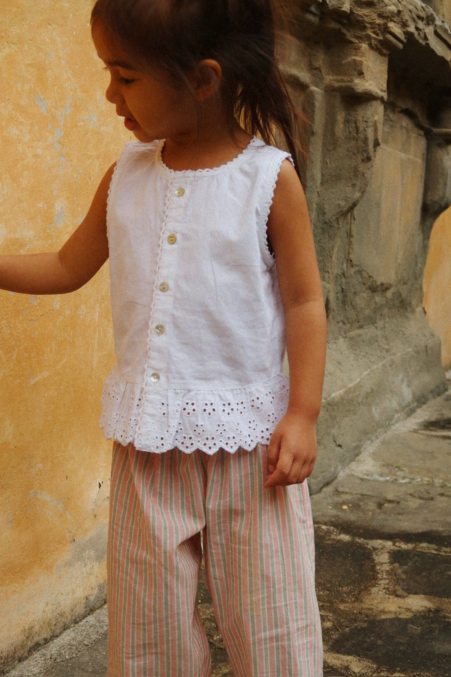 Pantalones Luli (Blush Stripe) - Konges Sløjd