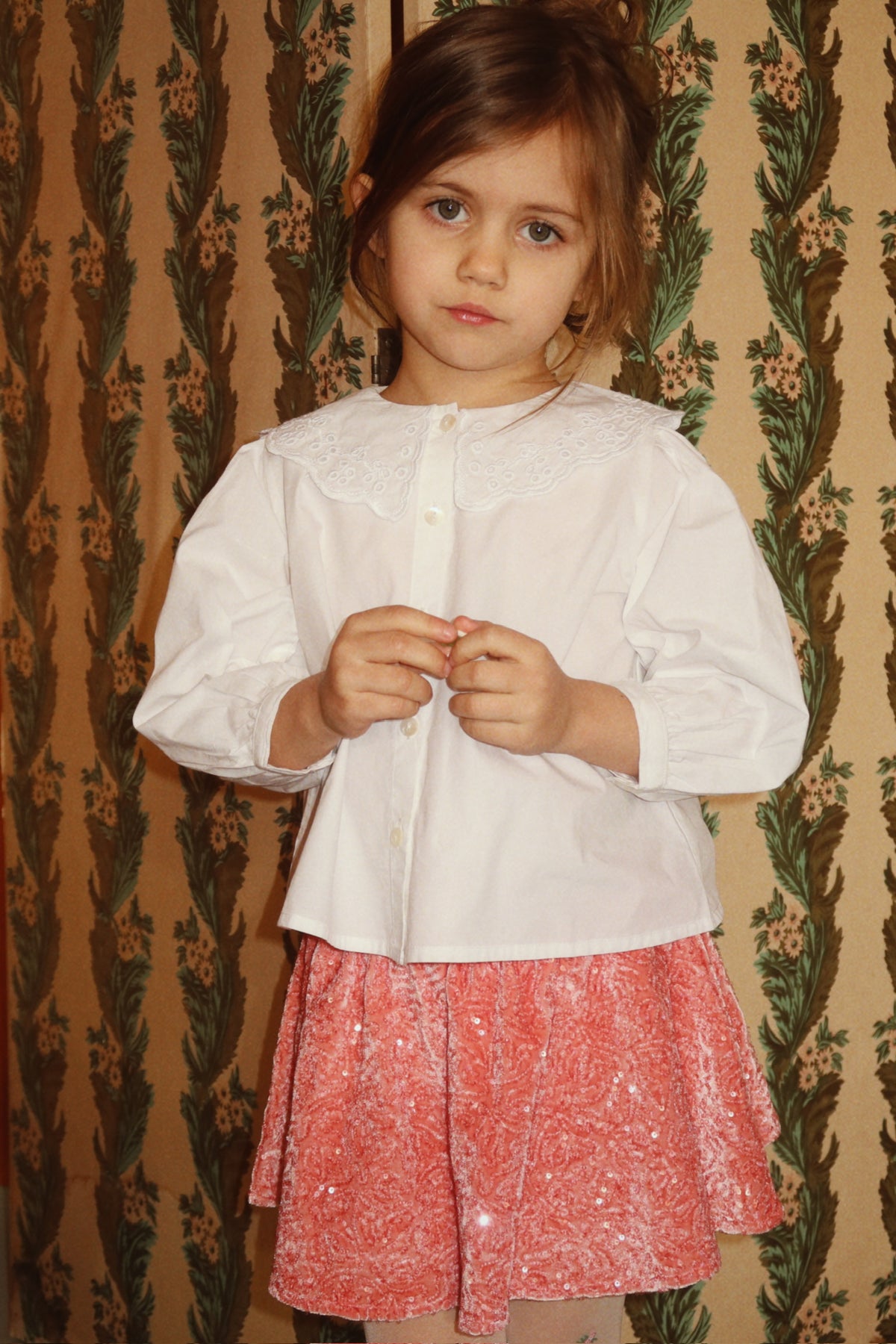 Camisa con Cuello Rilo GOTS Optic White - Konges Sløjd