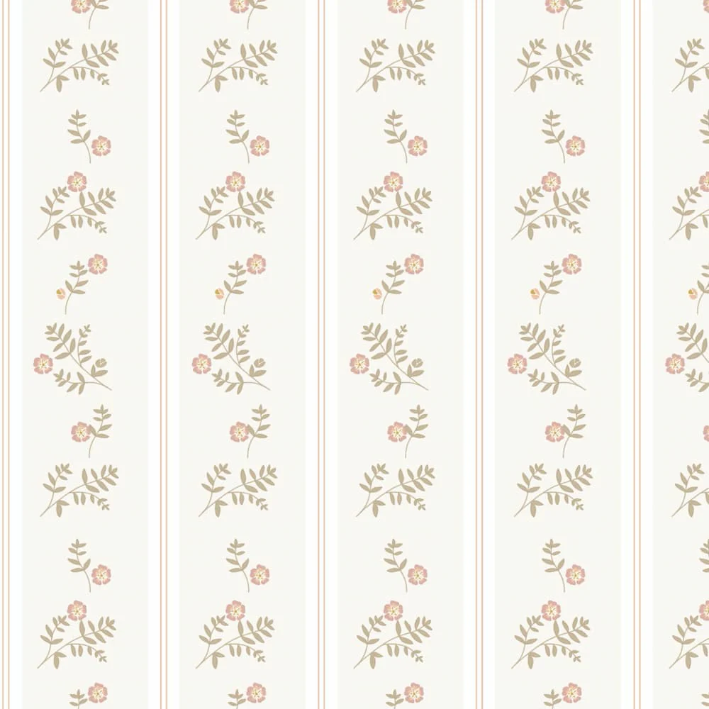 French Cottage Flowers Beige Wallpaper - Flores de Cabaña Francesa Beige (French Cottage Flowers Beige) – Dekornik- Stripe 100×280