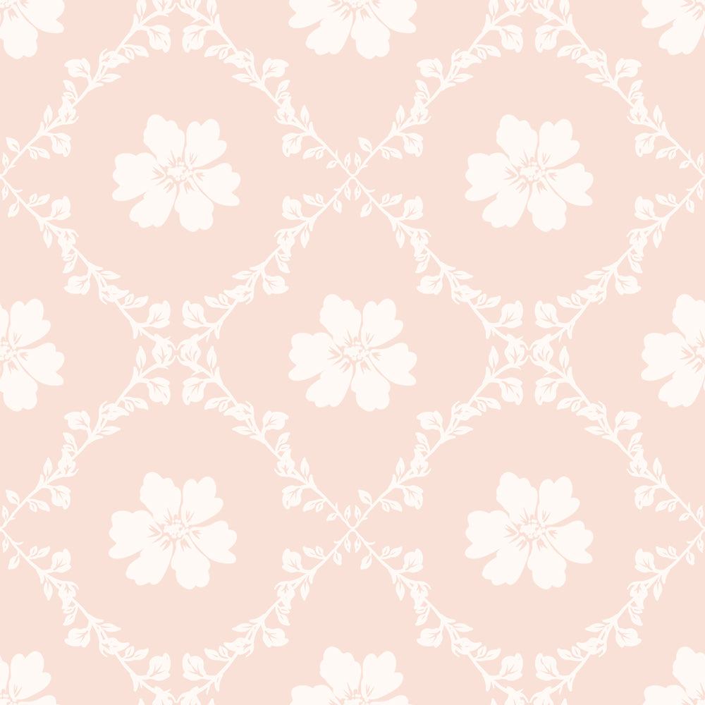 Patrón rosa estilo inglés antiguo (Pink Old English Pattern) – Dekornik