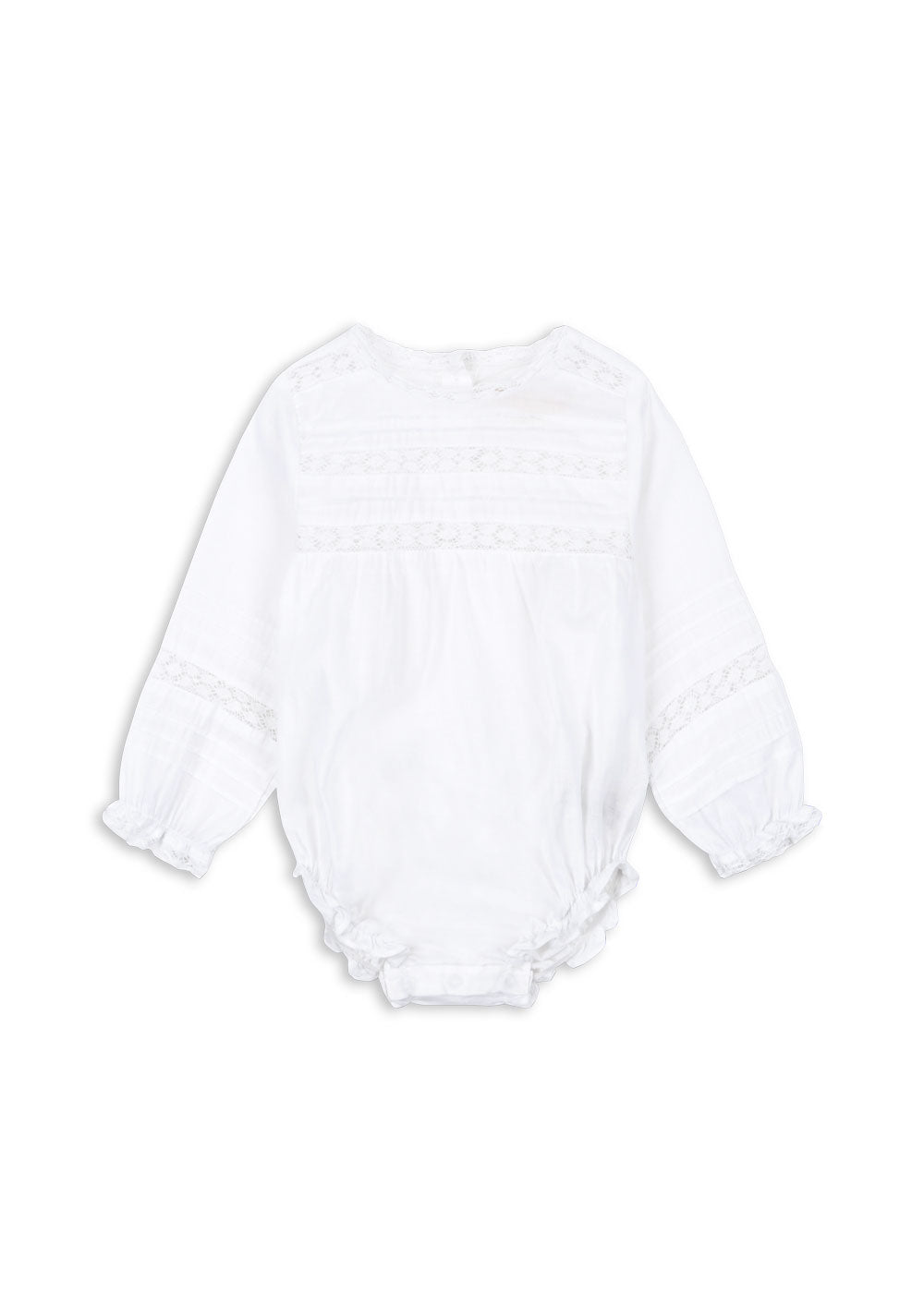 Pelele Orchid GOTS Optic White – KONGES SLOJD
