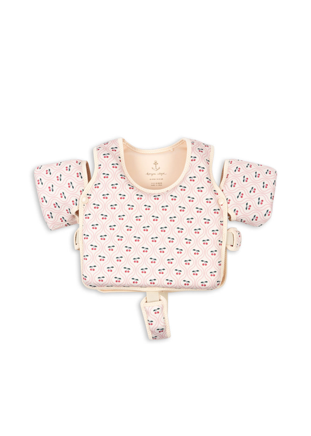 Manguitos con Chaleco de Natación Hollis Cherry Pink Motif – Konges Sløjd