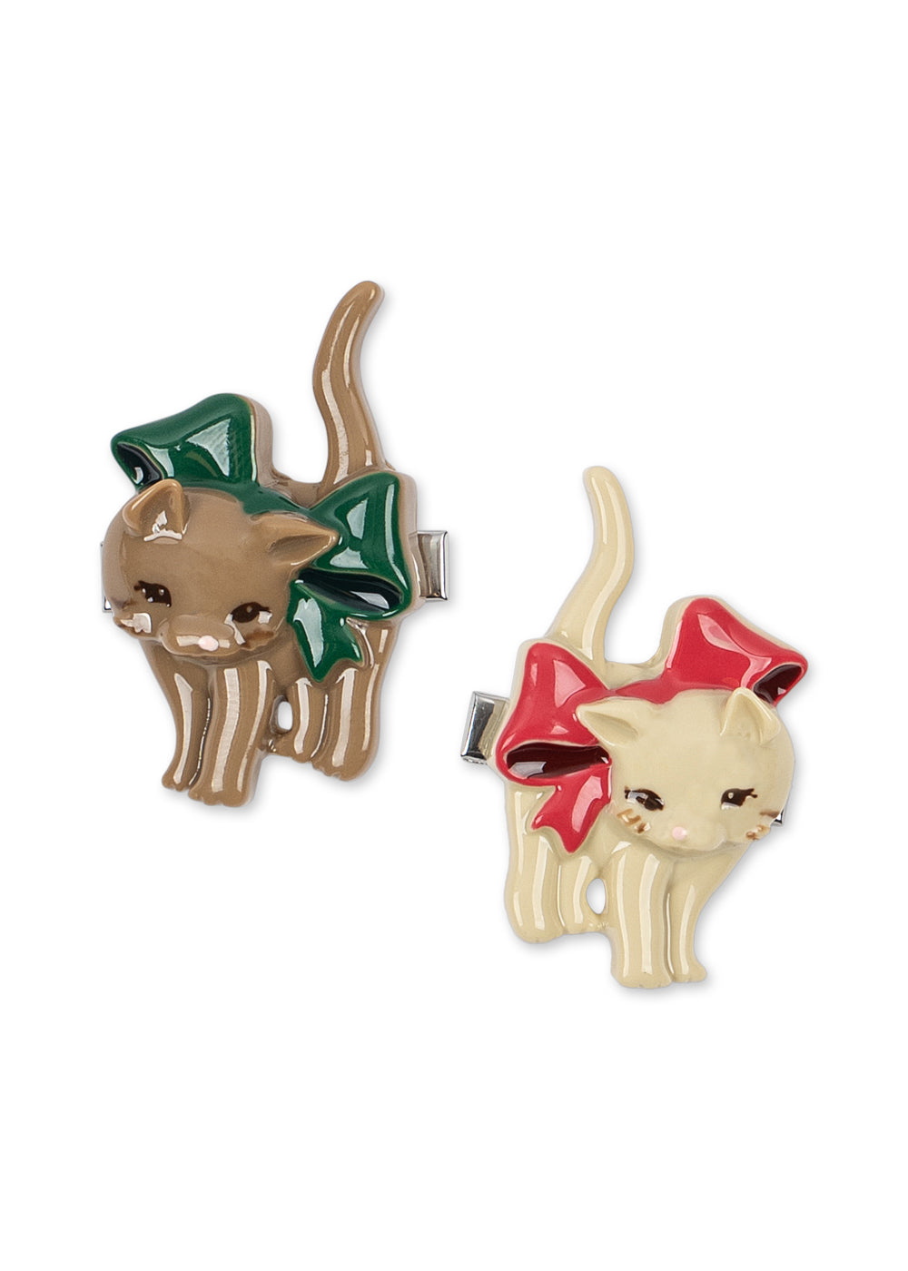 Set de 2 Pinzas de Pelo Gatito Bow Kitty - Konges Sløjd