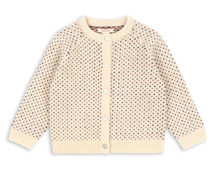 Cárdigan de punto Billi (Off White) - Konges Sløjd