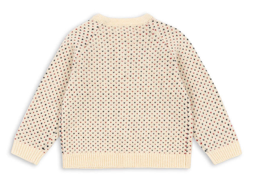 Cárdigan de punto Billi (Off White) - Konges Sløjd