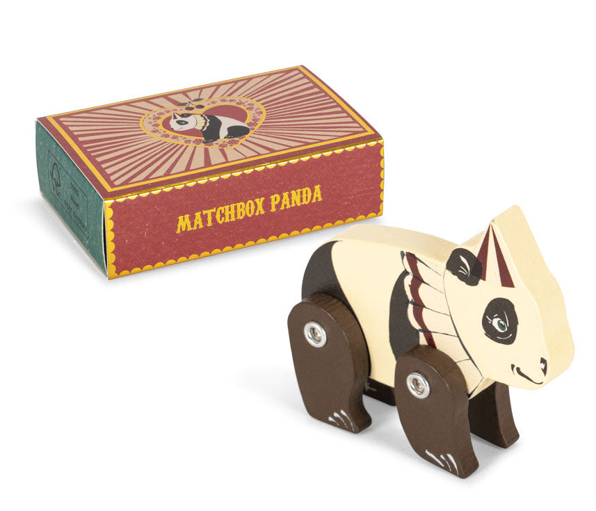 Animal de madera en caja de cerillas Panda – Konges Sløjd