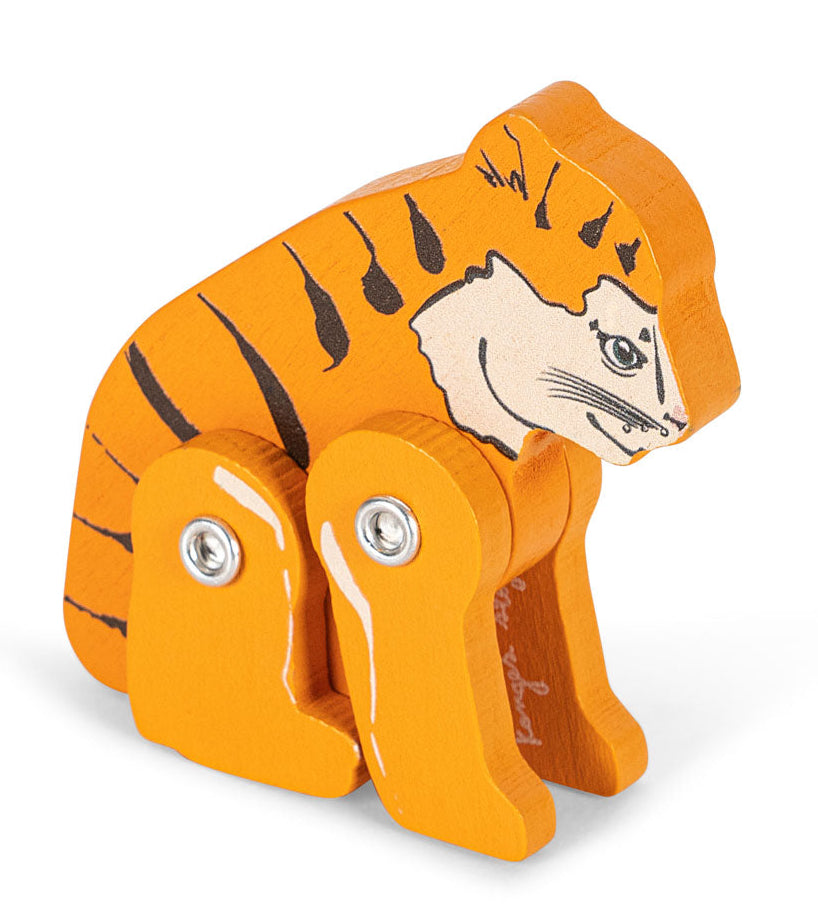 Animal de madera en caja de cerillas Tiger – Konges Sløjd