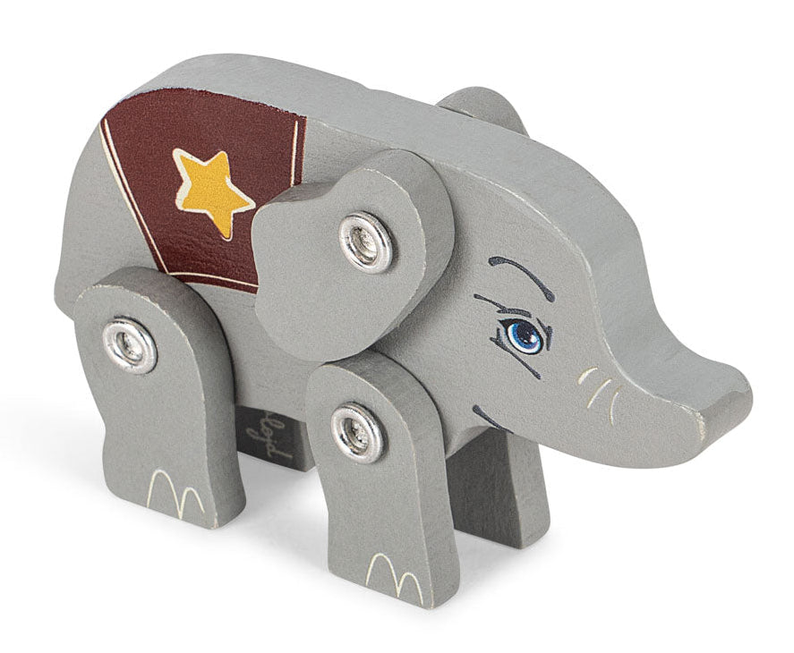 Animal de madera en caja de cerillas Elephant – Konges Sløjd