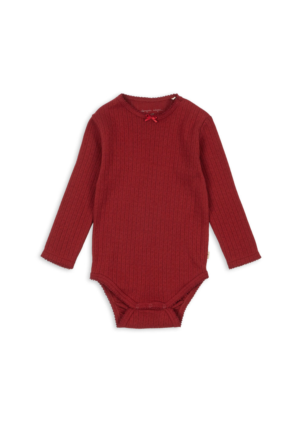 Body de Algodón Orgánico MINNIE Red Dahlia - Konges Sløjd
