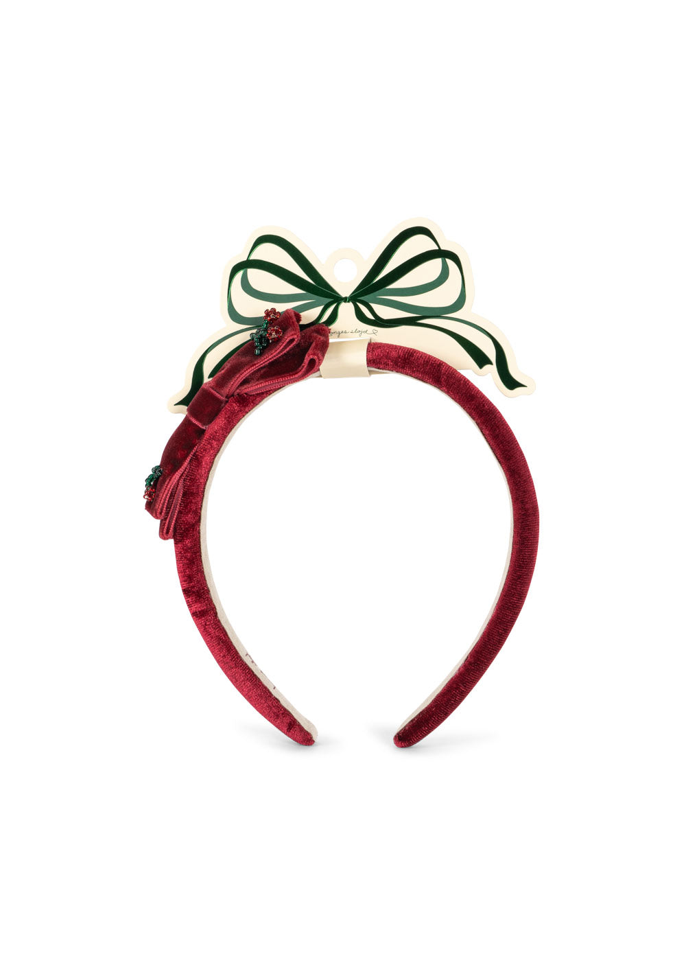 Diadema con Lazo de Terciopelo Juliette Rio Red – Konges Sløjd