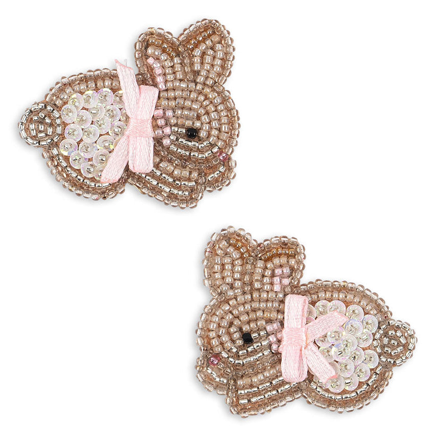 Pack de 2 clips para el pelo Beaded Bunny (Bunny) - Konges Sløjd