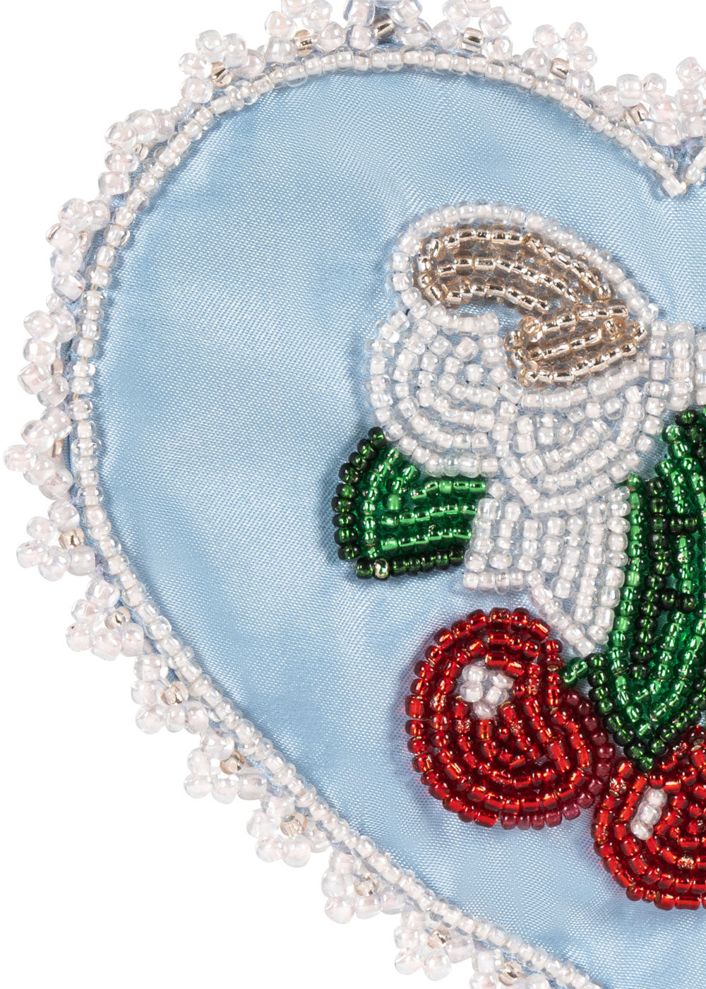 Mini bolso Beaded Heart (Ashley Blue) - Konges Sløjd