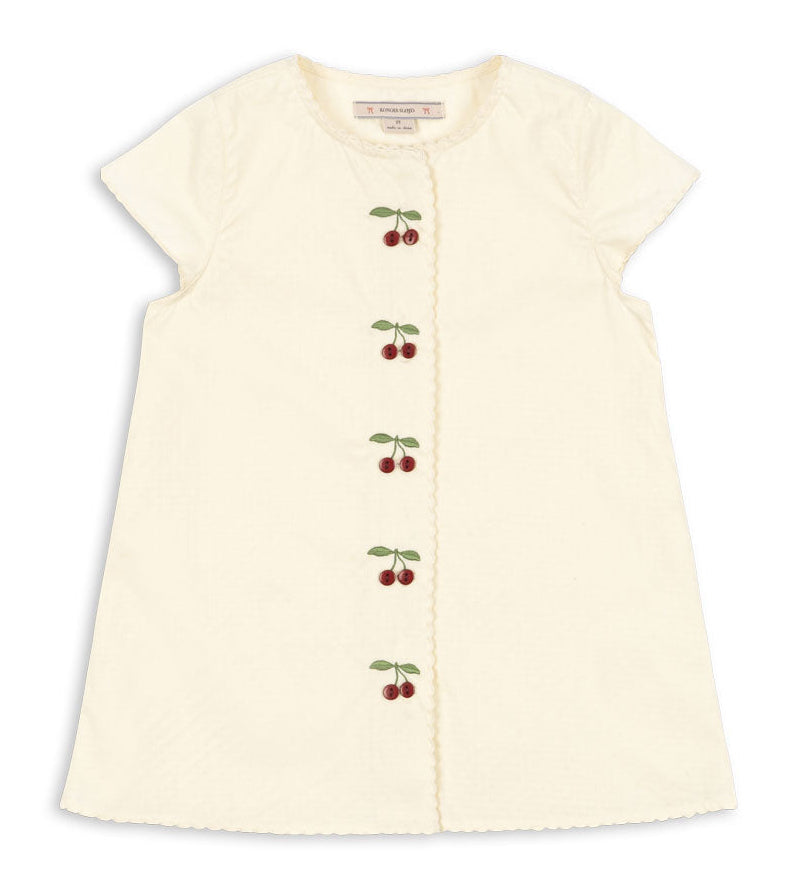 Vestido Evia Cherry (Cloud Cream) - Konges Sløjd