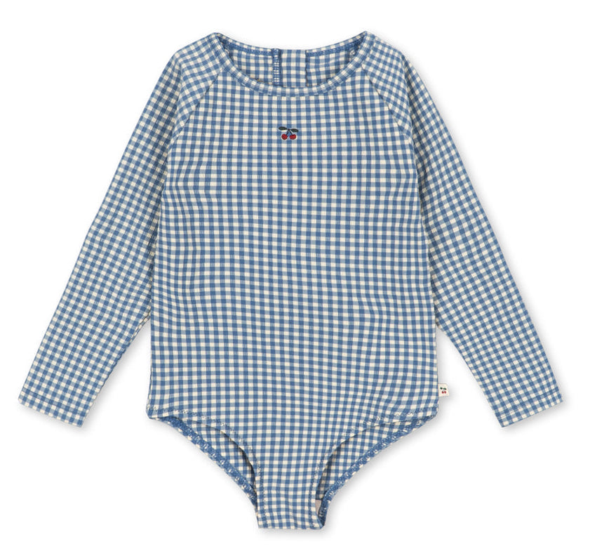 Bañador Fresia Long Sleeve (Harbor Check) - Konges Sløjd