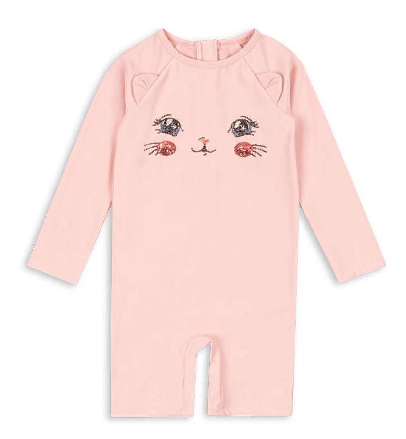 Bañador Kitty Onesie (Powder Pink) - Konges Sløjd