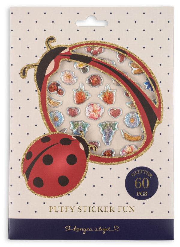 Pegatinas acolchadas Puffy Stickers (Ladybug) - Konges Sløjd