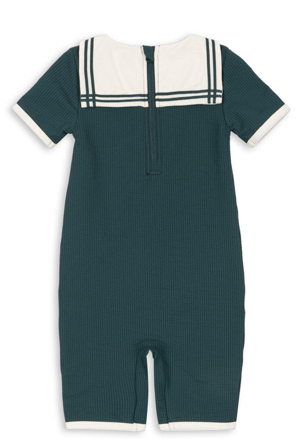 Bañador Sailor Onesie (Sea Moss) - Konges Sløjd