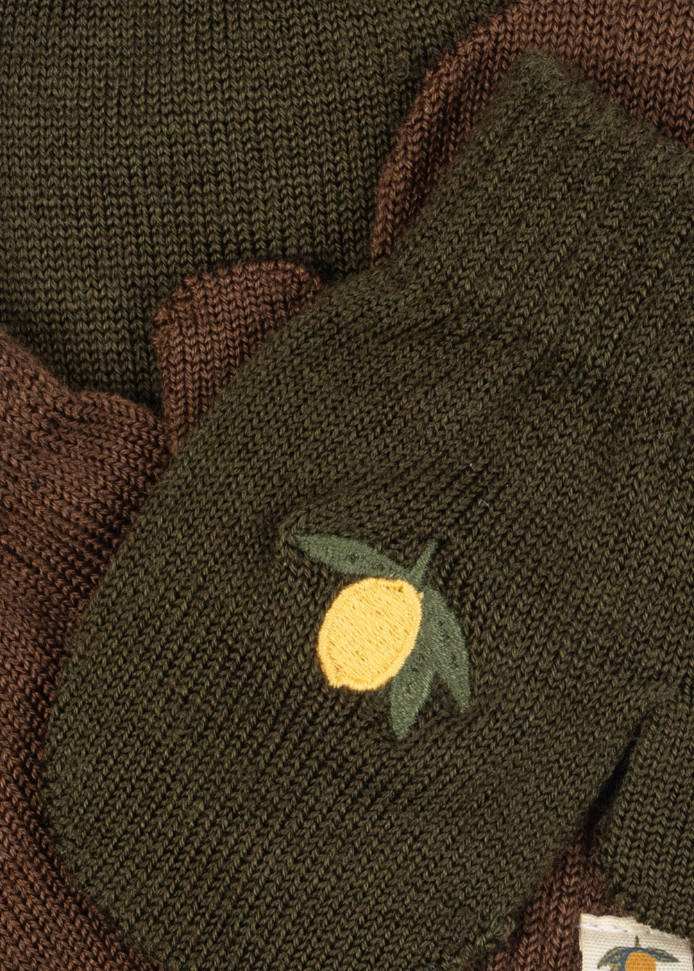 Manoplas de punto 2 Pack Filla Mittens Kombu Green - Konges Slojd