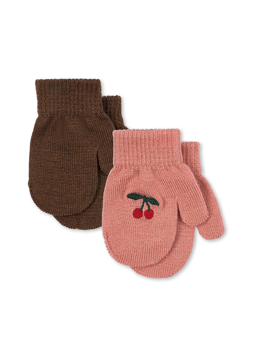 Manoplas de punto 2 Pack Filla Mittens Sorbet - Konges Slojd
