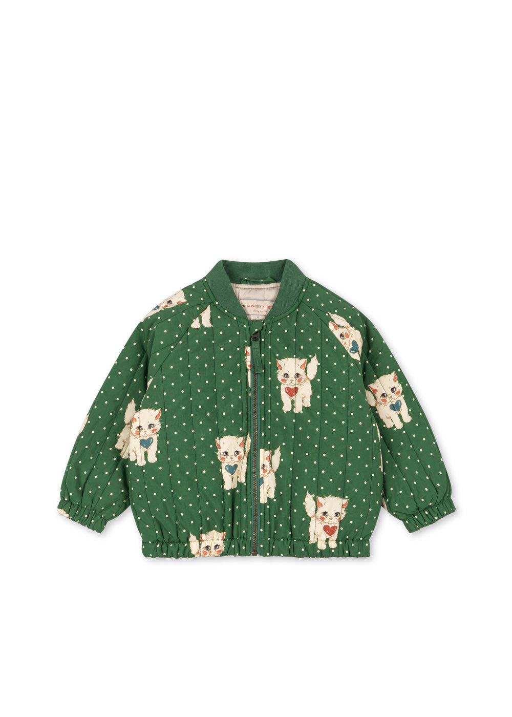 Chaqueta bomber estampada Juno Dot Miao Verde - Konges Sløjd
