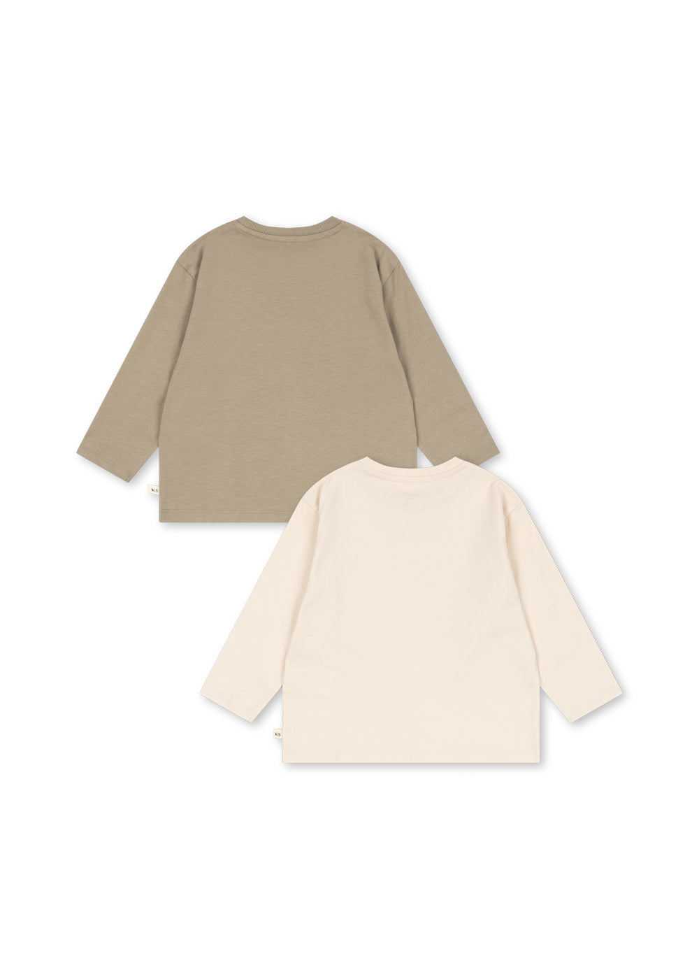 Camiseta Lin LS 2 Pack Laurel Oak / Off White - Konges Sløjd