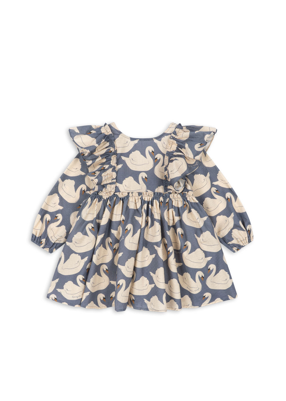 Vestido con Lazo Evia GOTS Swan - Konges Sløjd
