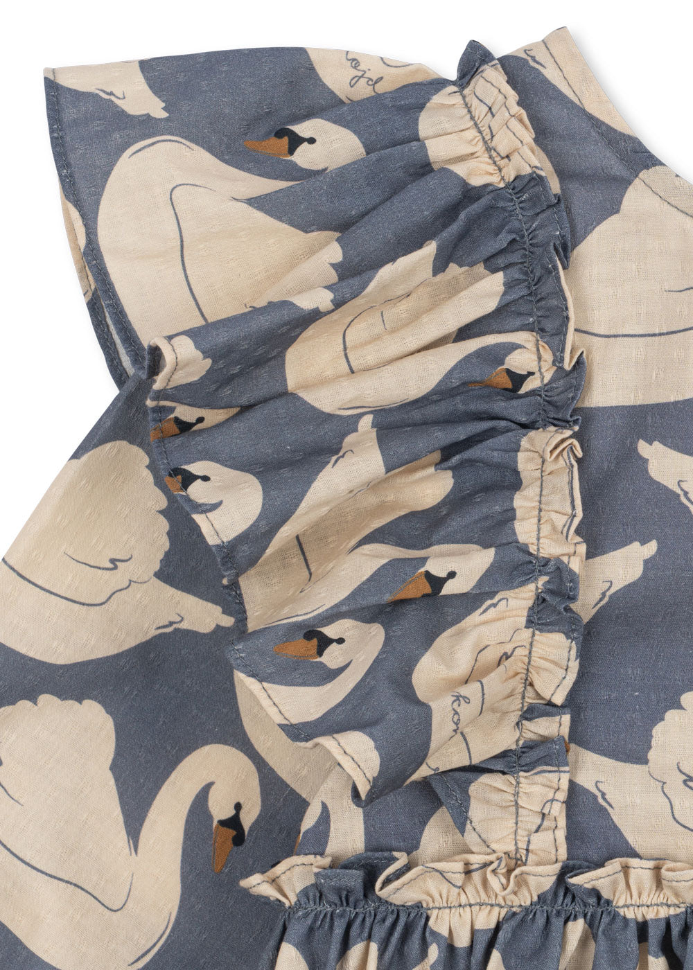 Vestido con Lazo Evia GOTS Swan - Konges Sløjd