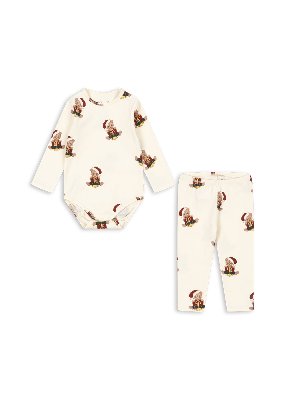 Set Básico de Body y Pantalón GOTS Teddy Bear - Konges Sløjd