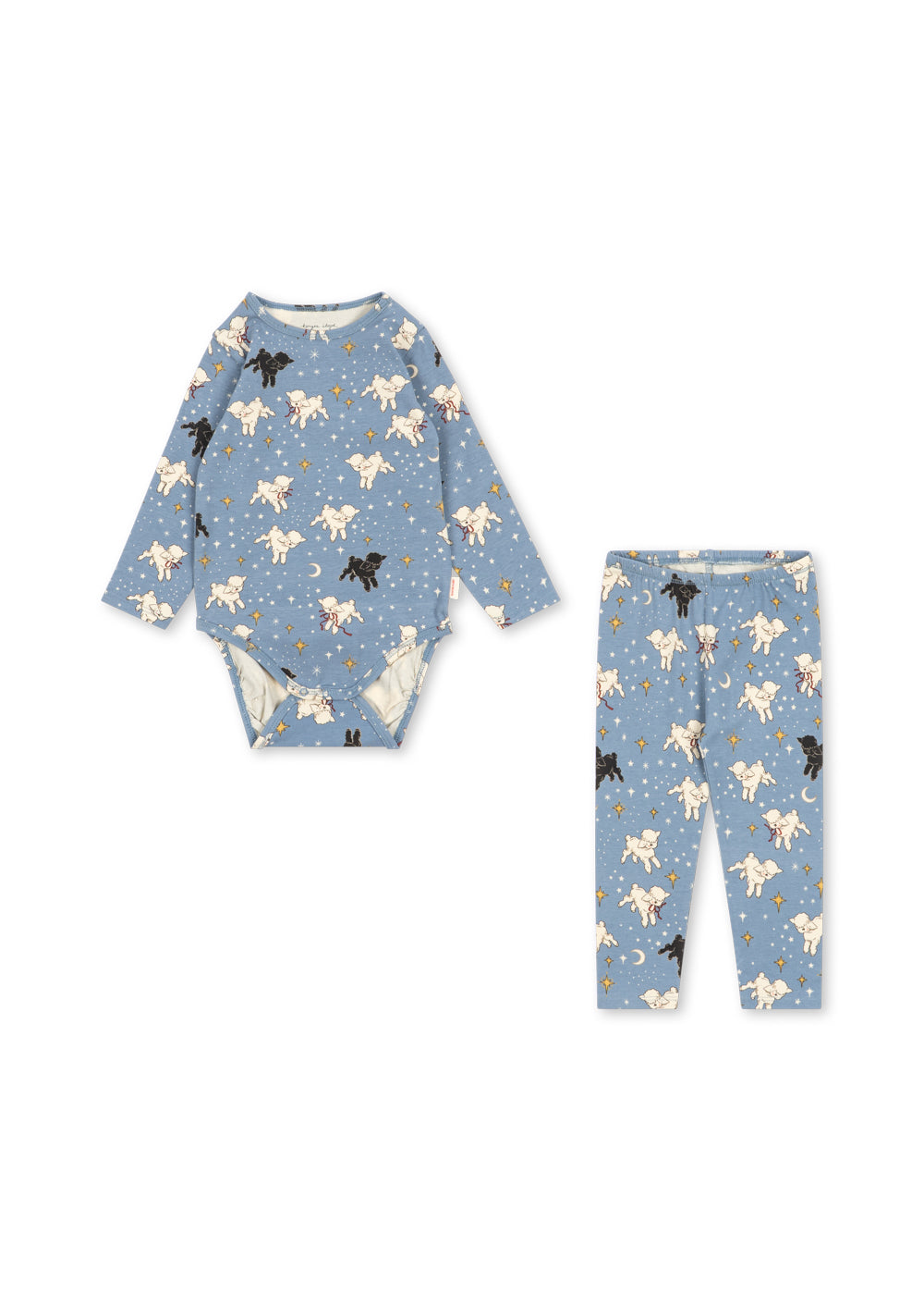 Set Básico de Body y Pantalón GOTS Sheepy - Konges Sløjd