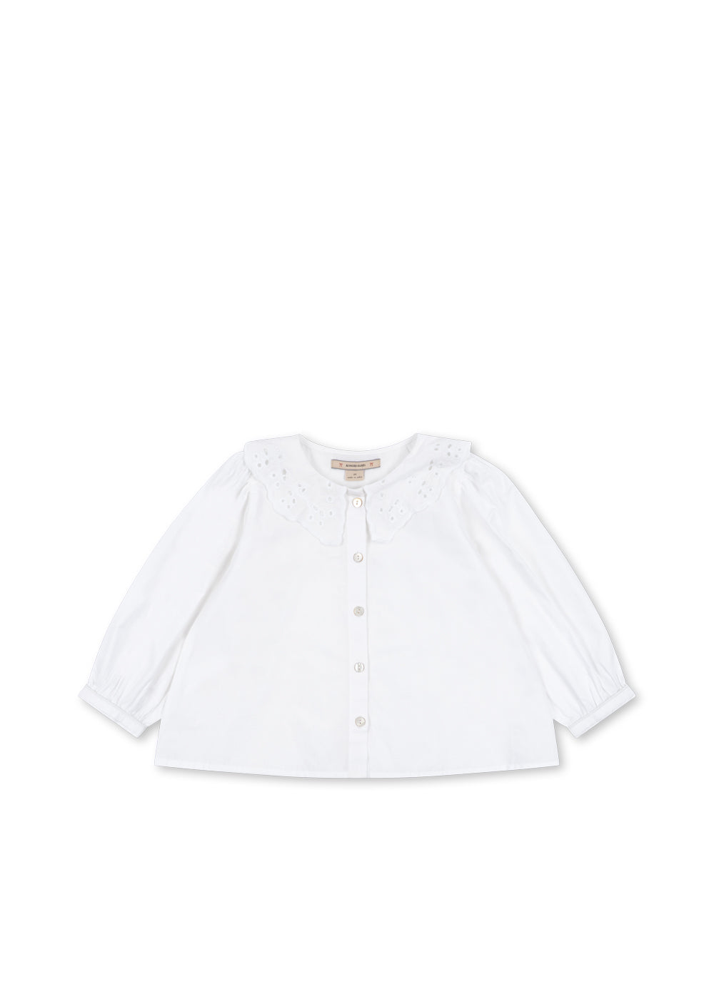 Camisa con Cuello Rilo GOTS Optic White - Konges Sløjd