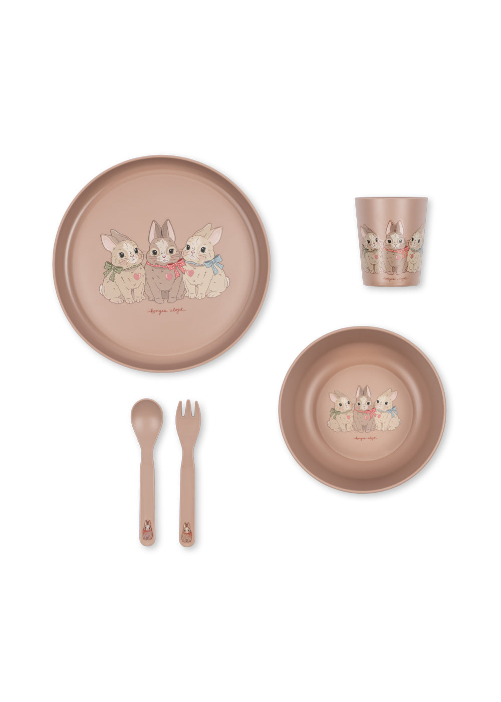 Set de Vajilla Infantil Bunny - Konges Sløjd