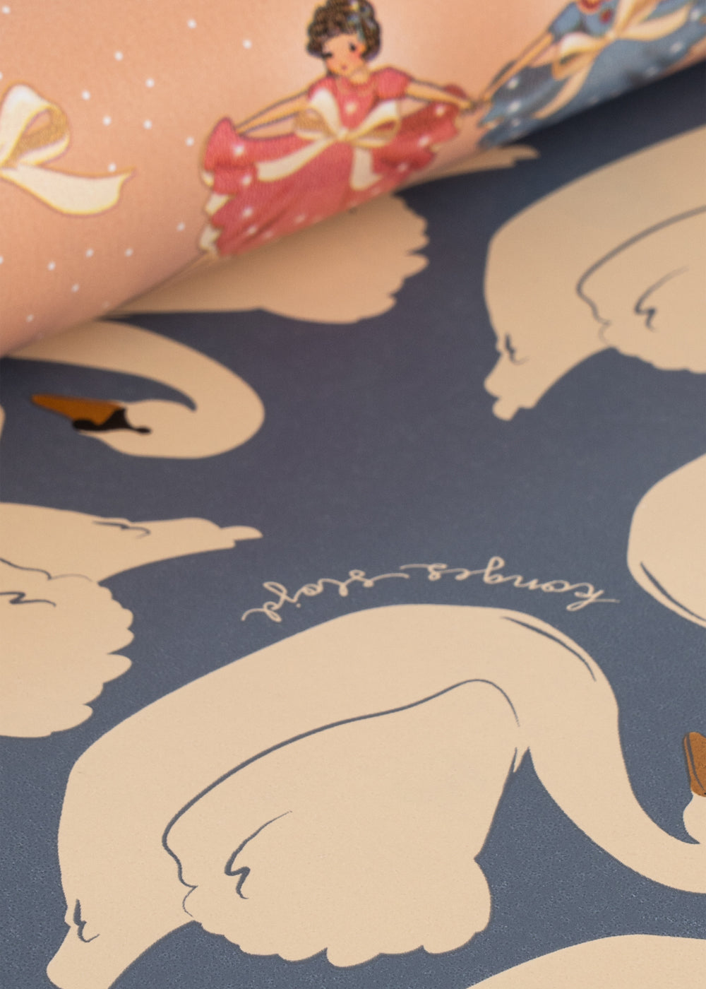 Papel de Regalo Bow Ballerina Blush - Konges Sløjd