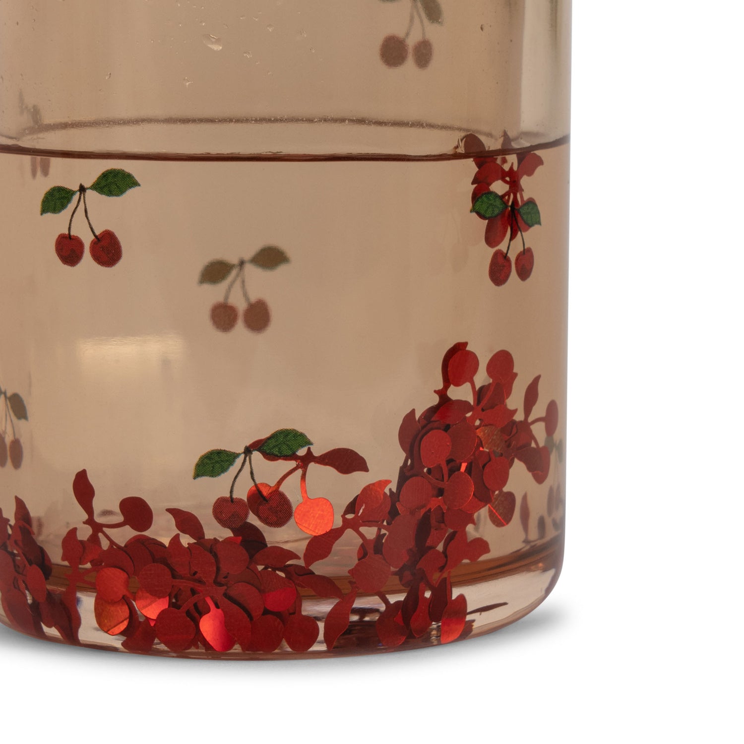 Set de 2 vasos con purpurina (Cherry) - Konges Sløjd